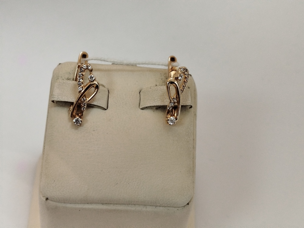 СЕРЬГИ С КАМНЯМИ (Au 585)