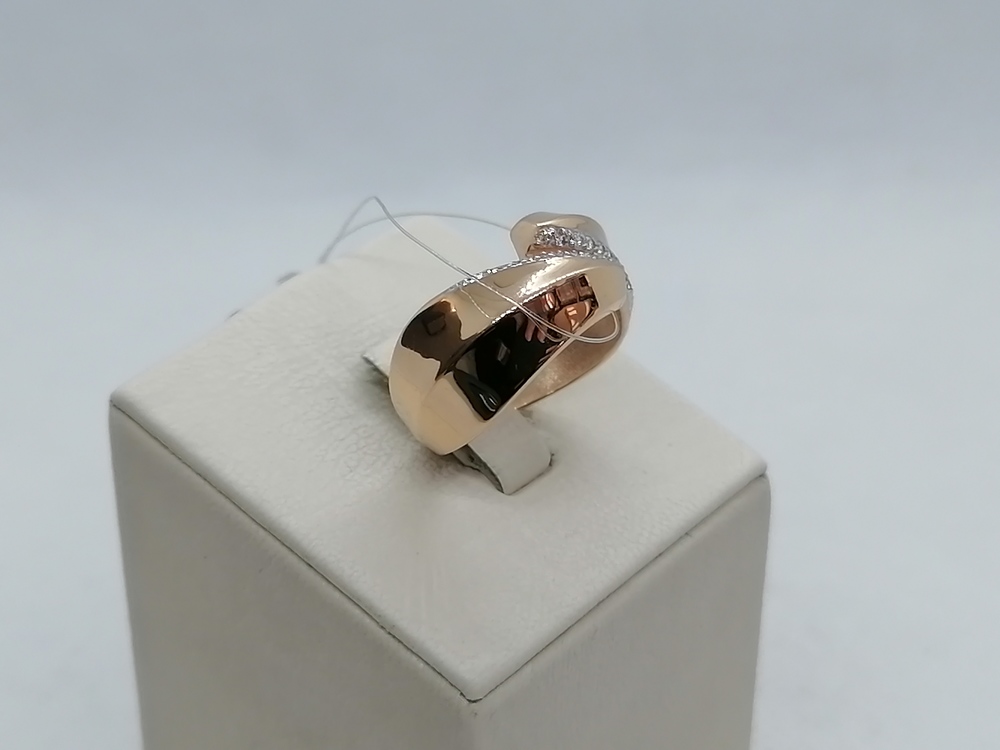 КОЛЬЦО С КАМНЯМИ (Au 585)