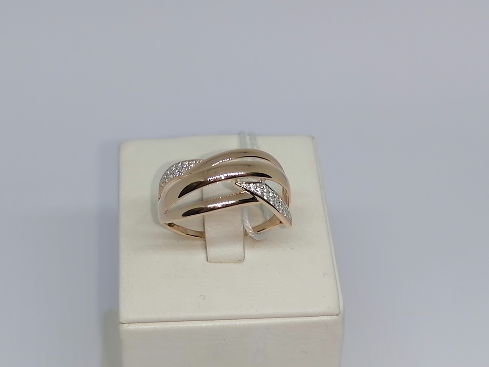 КОЛКМИ585 КОЛЬЦО С КАМНЯМИ (Au 585)