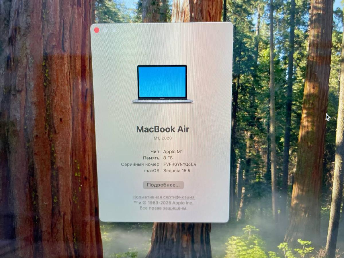 Ноутбук Apple MacBook Air (Retina 13 дюймов  M1,A2337) 2020