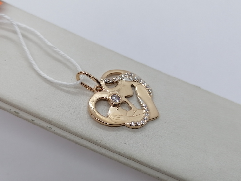 ПОДКМИ585 ПОДВЕСКА С КАМНЯМИ (Au 585)