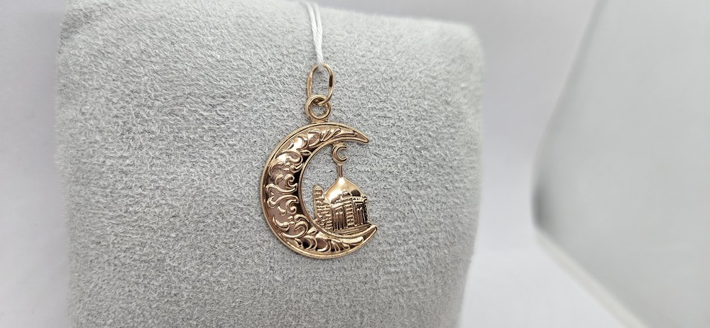 ПОДМБК585 ПОДВЕСКА МЕЧЕТЬ БЕЗ КАМНЯ (Au 585)