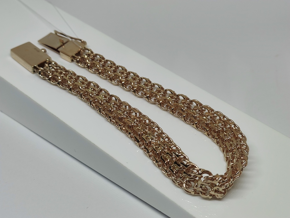 БРАСЛЕТ ПОЛНОВЕСНЫЙ Бисмарк (Au 585)