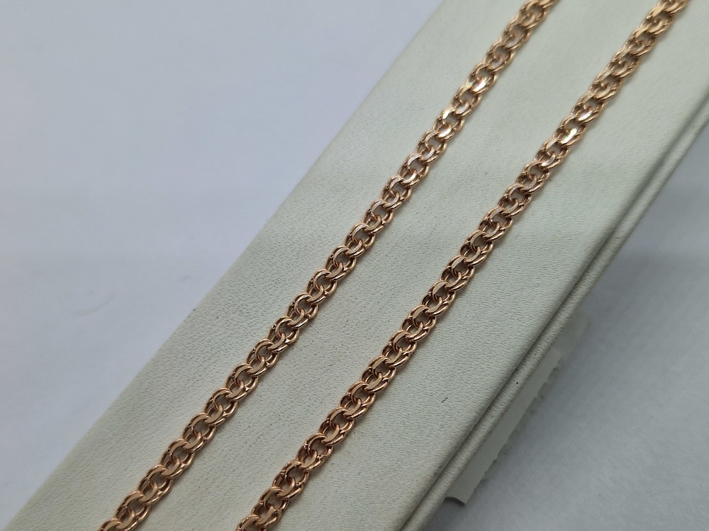 ЦЕПЬ ПУСТОТЕЛАЯ Бисмарк (Au 585)