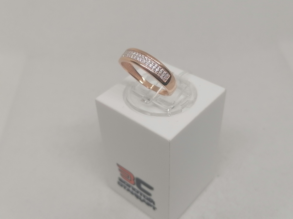 КОЛЬЦО С КАМНЯМИ (Au 585)