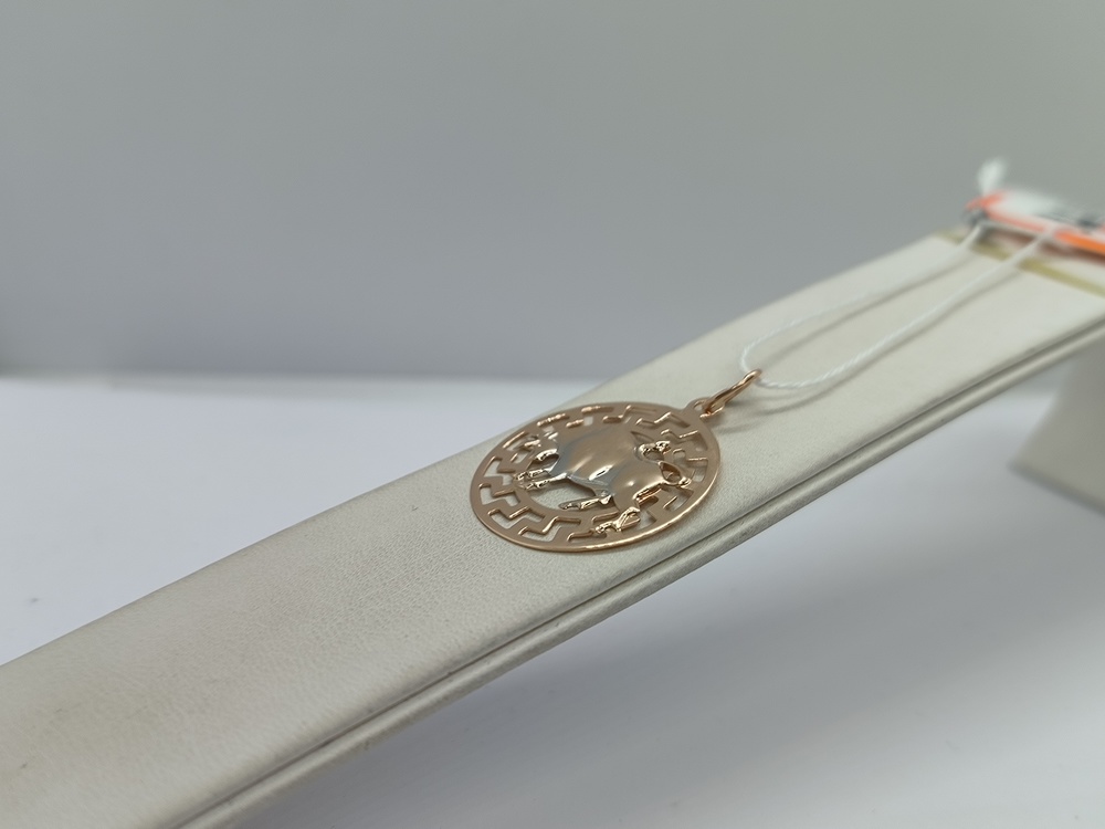 ПОДЗЗТ585 ПОДВЕСКА ЗНАК ЗОДИАКА ТЕЛЕЦ (Au 585)