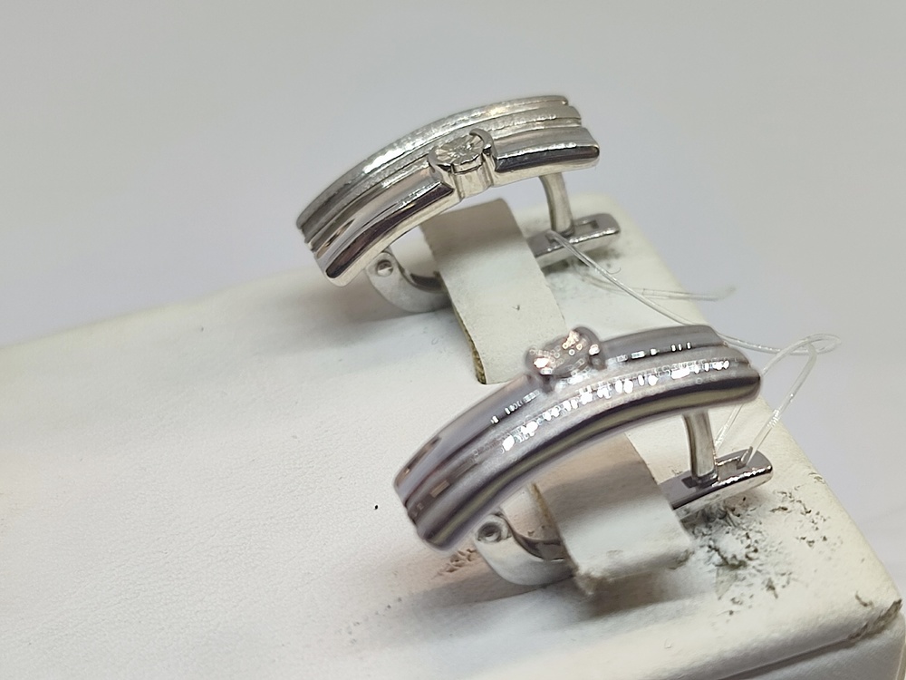 СЕРЬГИ БРИЛЛИАНТ (Ag 925)