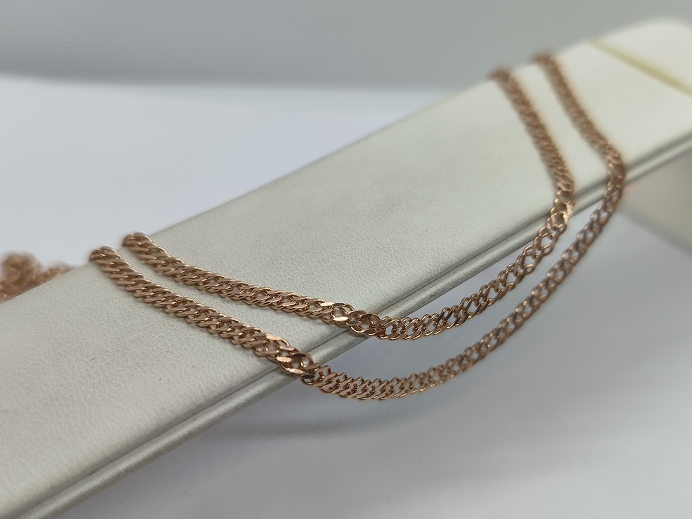 ЦЕПЬ ПОЛНОВЕСНАЯ Ромб двойной (Au 585)