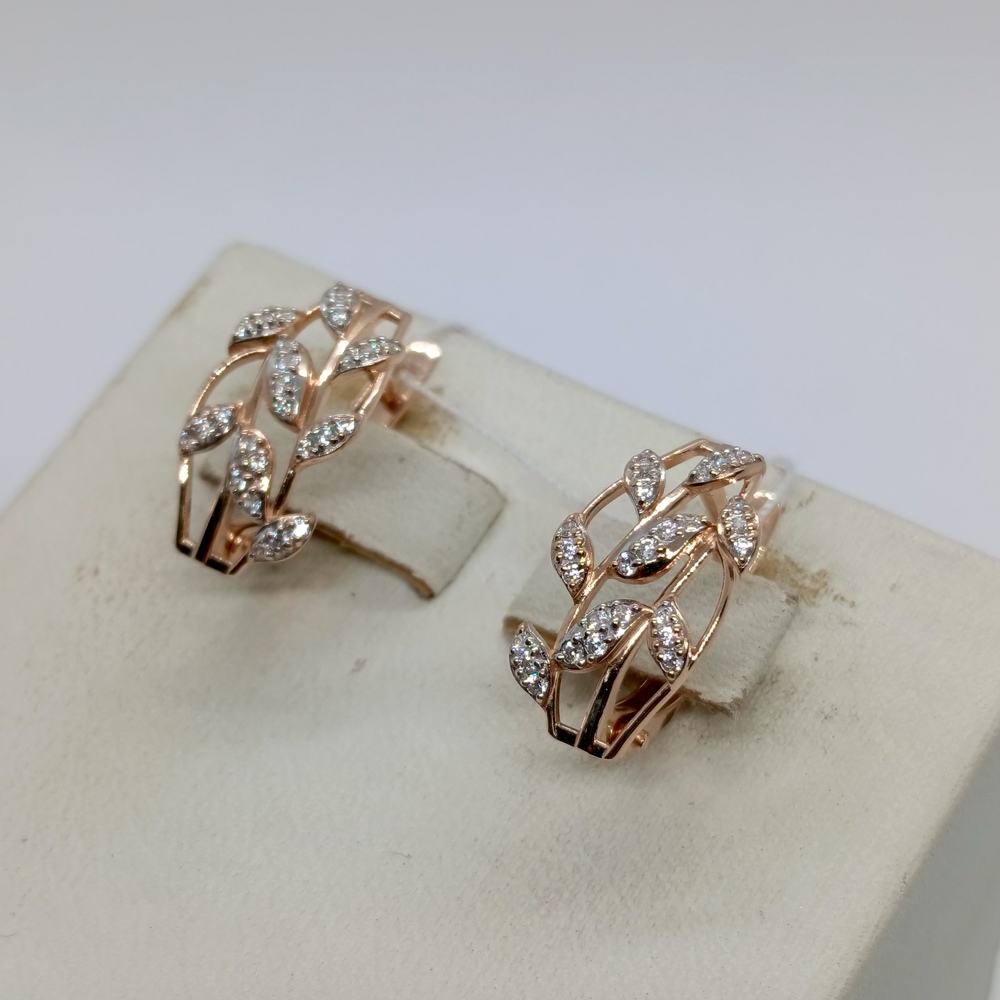 СЕРЬГИ С КАМНЯМИ (Au 585)