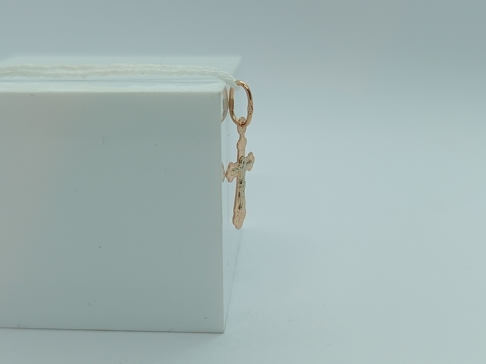 ПОДКБК585 ПОДВЕСКА КРЕСТ БЕЗ КАМНЯ (Au 585)