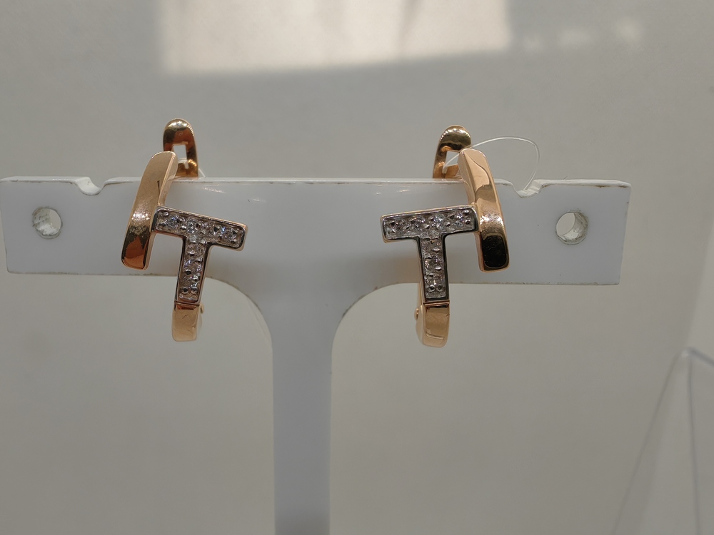 СЕРЬГИ С КАМНЯМИ (Au 585)