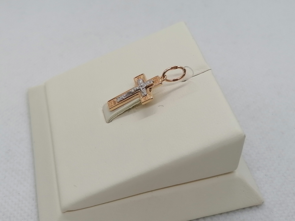 ПОДВЕСКА КРЕСТ без камня (Au 585)