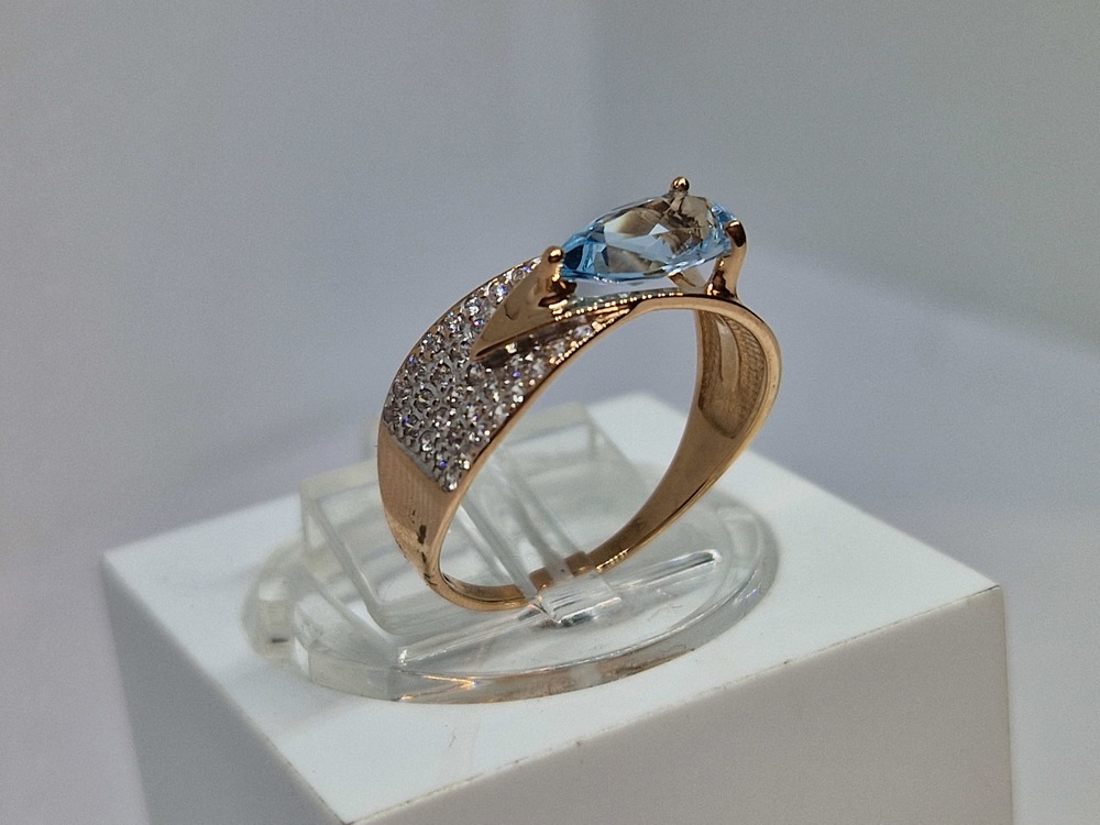 КОЛКМИ585 КОЛЬЦО С КАМНЯМИ (Au 585)