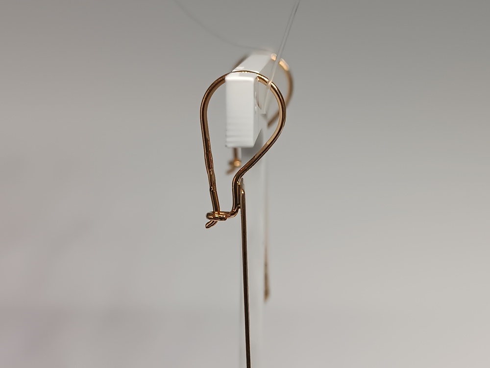 СЕРЬГИ ПЕТЕЛЬКА без камня (Au 585)