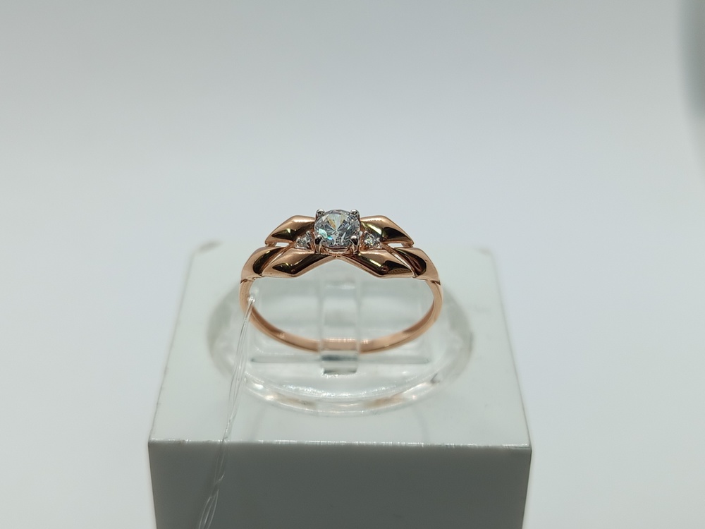 КОЛЬЦО С КАМНЯМИ (Au 585)