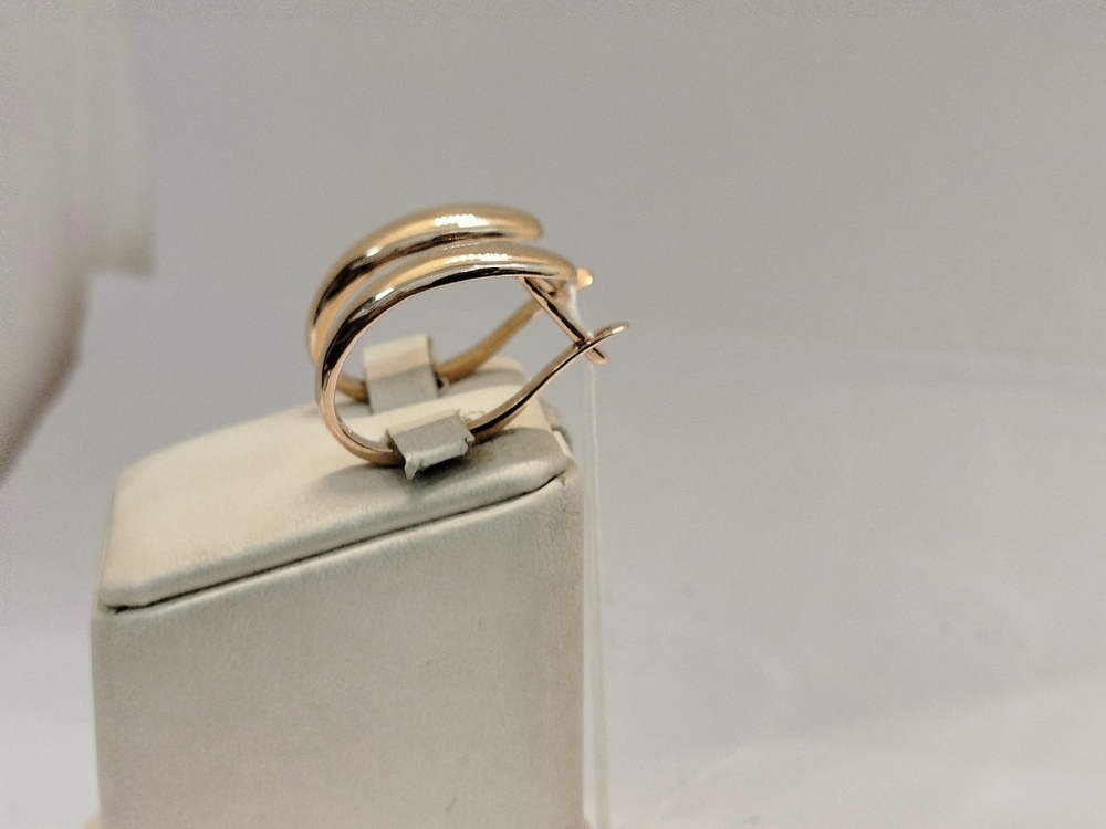 СЕРЬГИ БЕЗ КАМНЯ (Au 585)