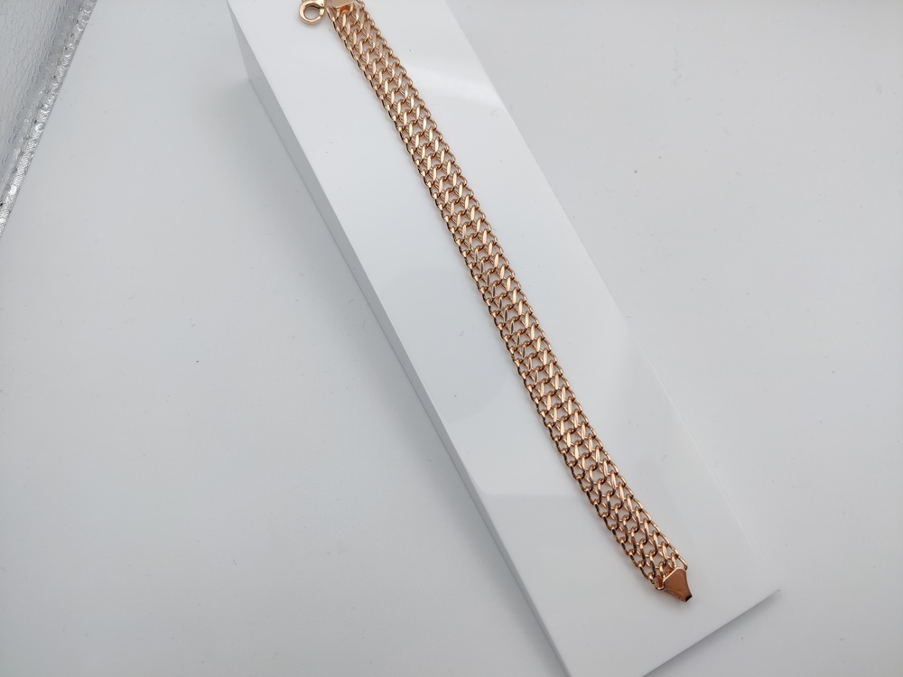 БЛ8585 БРАСЛЕТ ПОЛНОВЕСНЫЙ Восьмерка (Au 585)