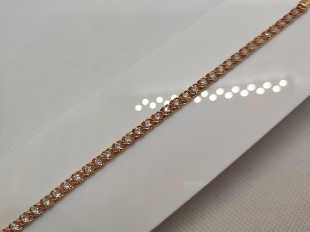 БРАСЛЕТ С КАМНЯМИ (Au 585)