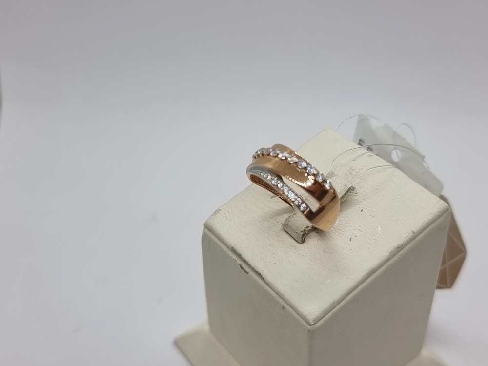 КОЛЬЦО С КАМНЯМИ (Au 585)