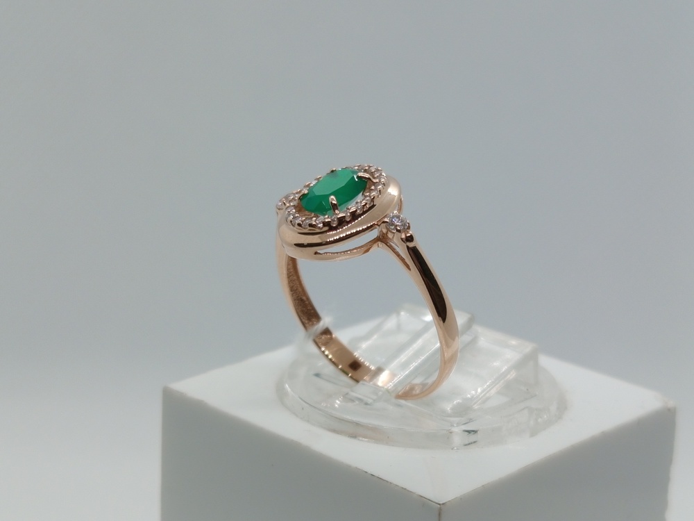 КОЛКМИ585 КОЛЬЦО С КАМНЯМИ (Au 585)