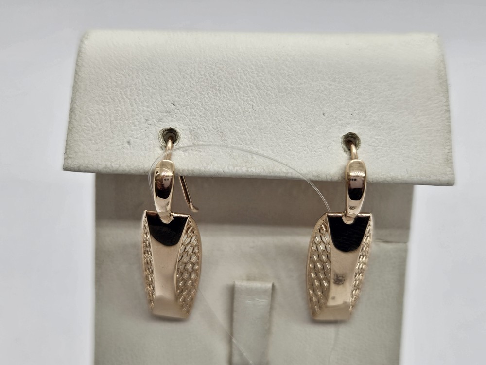 СЕРЬГИ ПЕТЕЛЬКА без камня (Au 585)