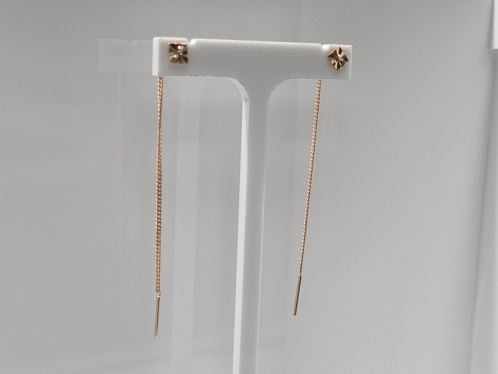 СБКМ585 СЕРЬГИ БЕЗ КАМНЯ (Au 585)