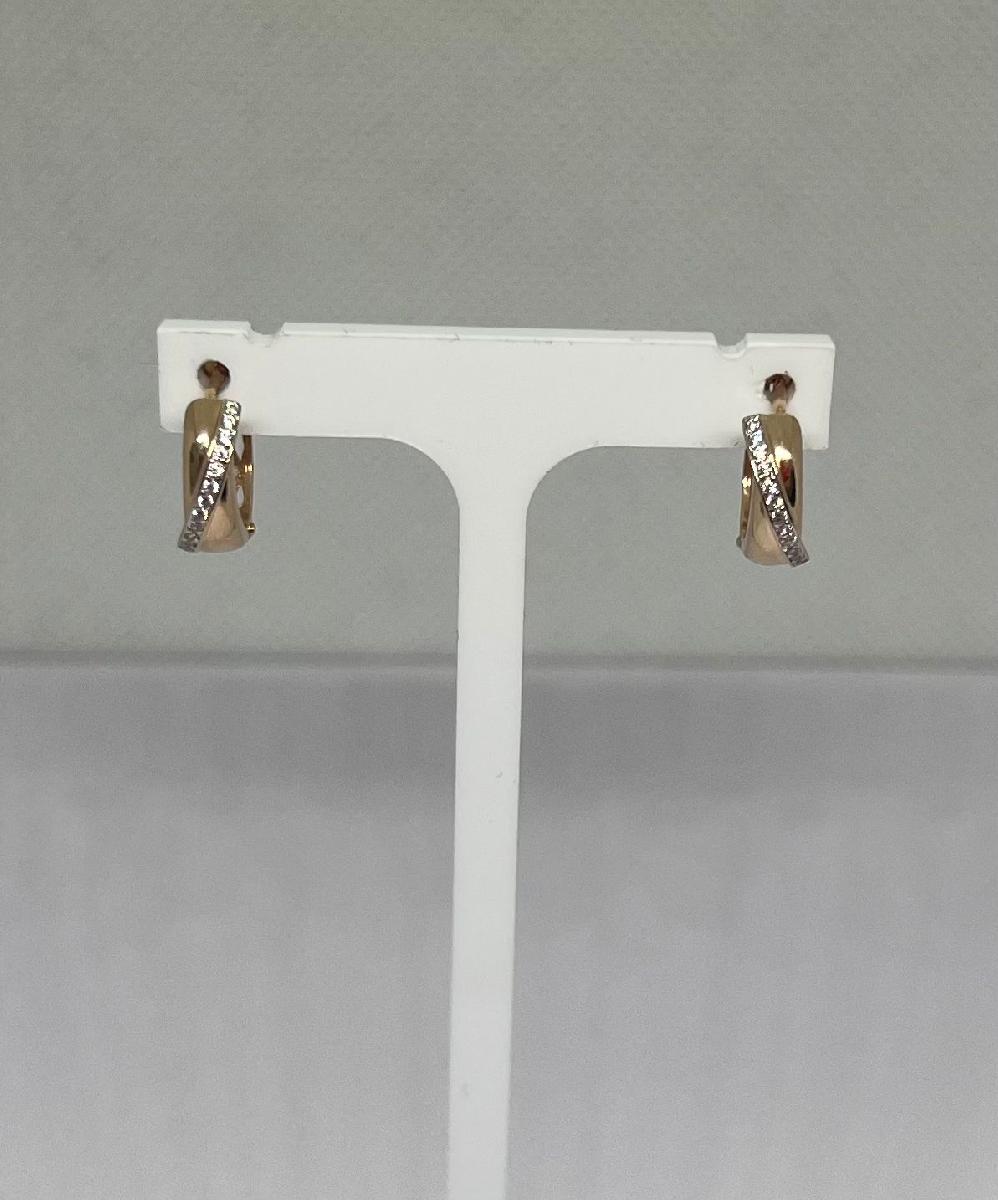 СКМИ585 СЕРЬГИ С КАМНЯМИ (Au 585)