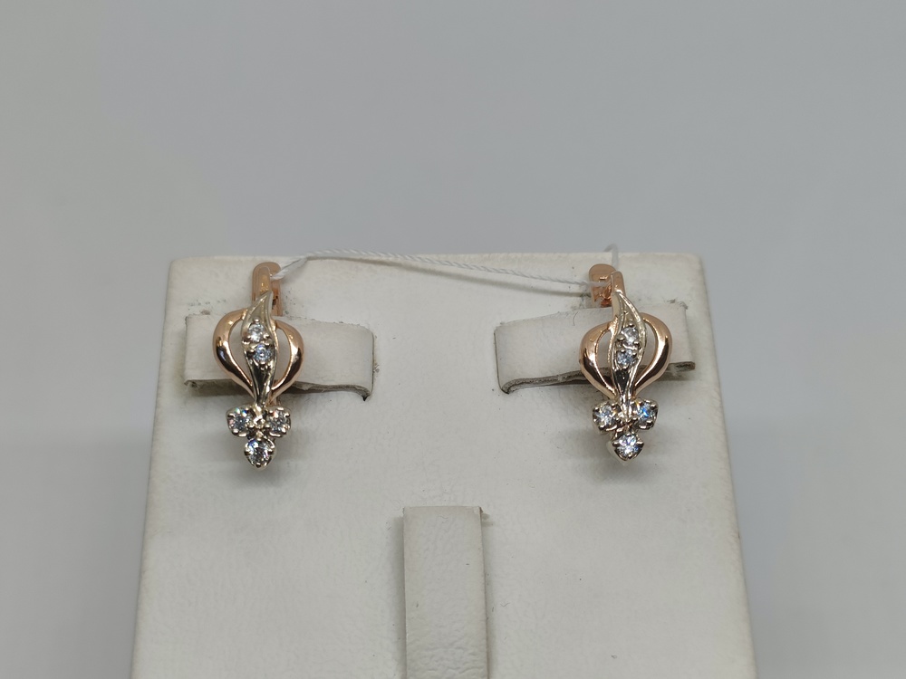 СЕРЬГИ С КАМНЯМИ (Au 585)