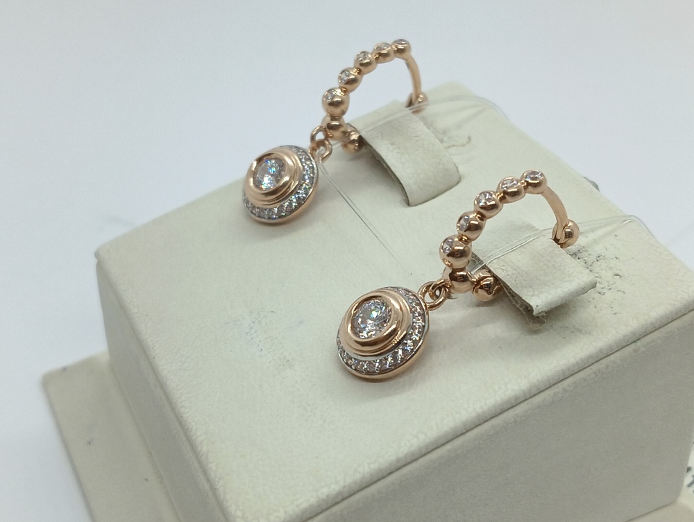 СЕРЬГИ С КАМНЯМИ (Au 585)