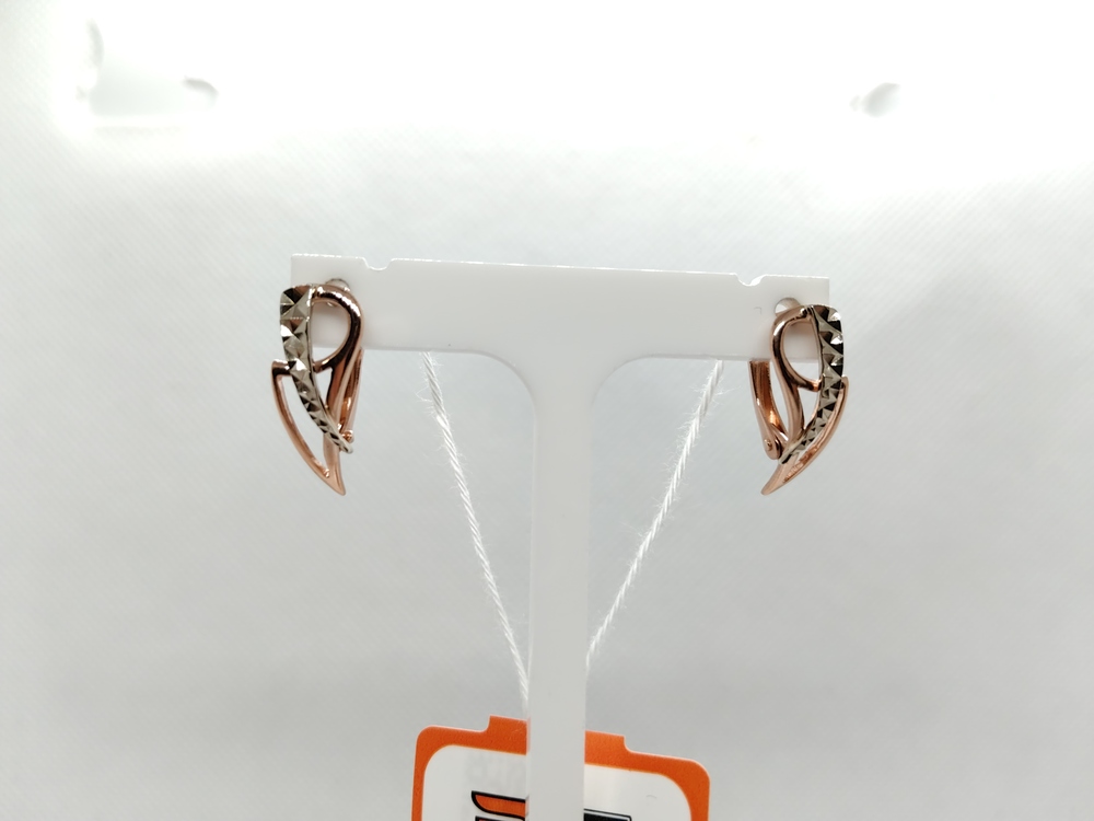 СБКМ585 СЕРЬГИ БЕЗ КАМНЯ (Au 585)