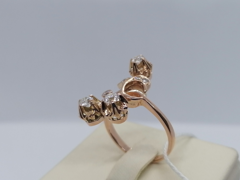 КОЛКМИ585 КОЛЬЦО С КАМНЯМИ (Au 585) КОЛКМИ585 КОЛЬЦО С КАМНЯМИ (Au 585)