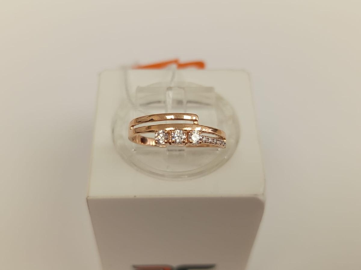 КОЛКМИ585 КОЛЬЦО С КАМНЯМИ (Au 585)