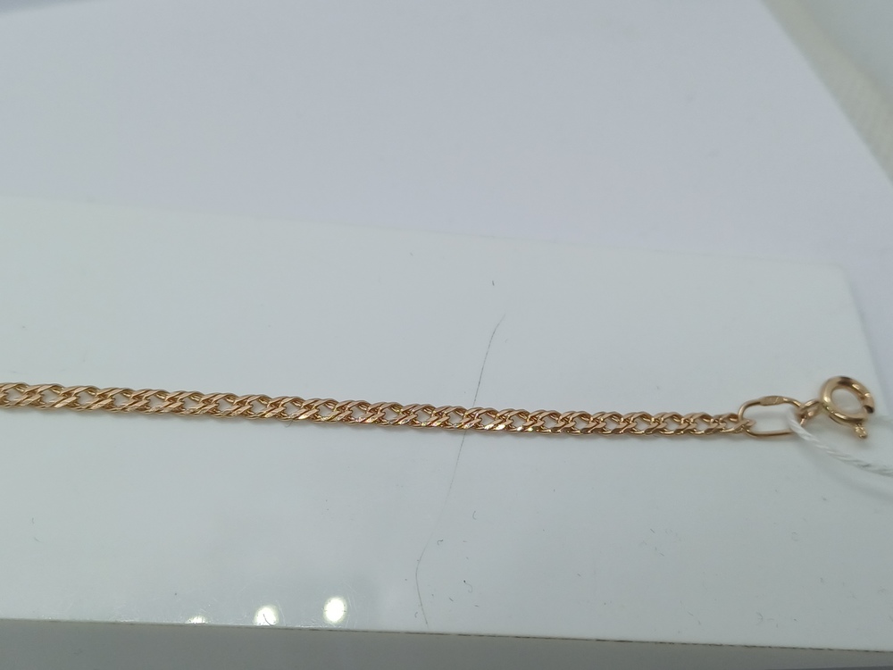 БРАСЛЕТ ПОЛНОВЕСНЫЙ Ромб двойной Au 585