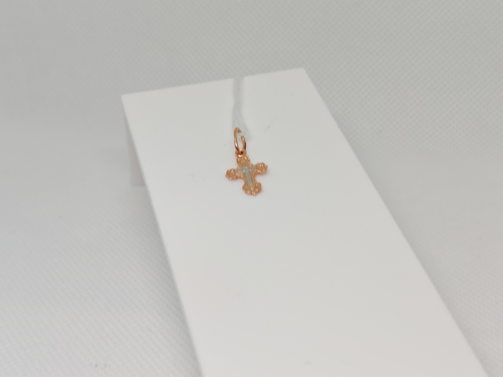 ПОДВЕСКА КРЕСТ БЕЗ КАМНЯ (Au 585)