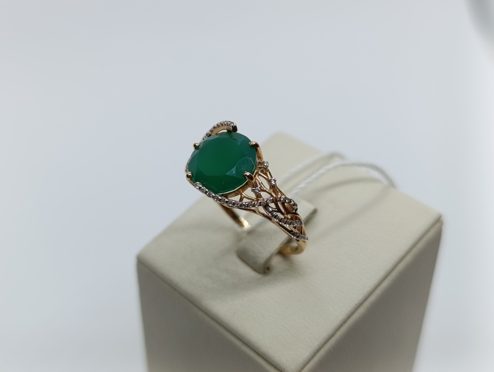 КОЛКМИ585 КОЛЬЦО С КАМНЯМИ (Au 585)