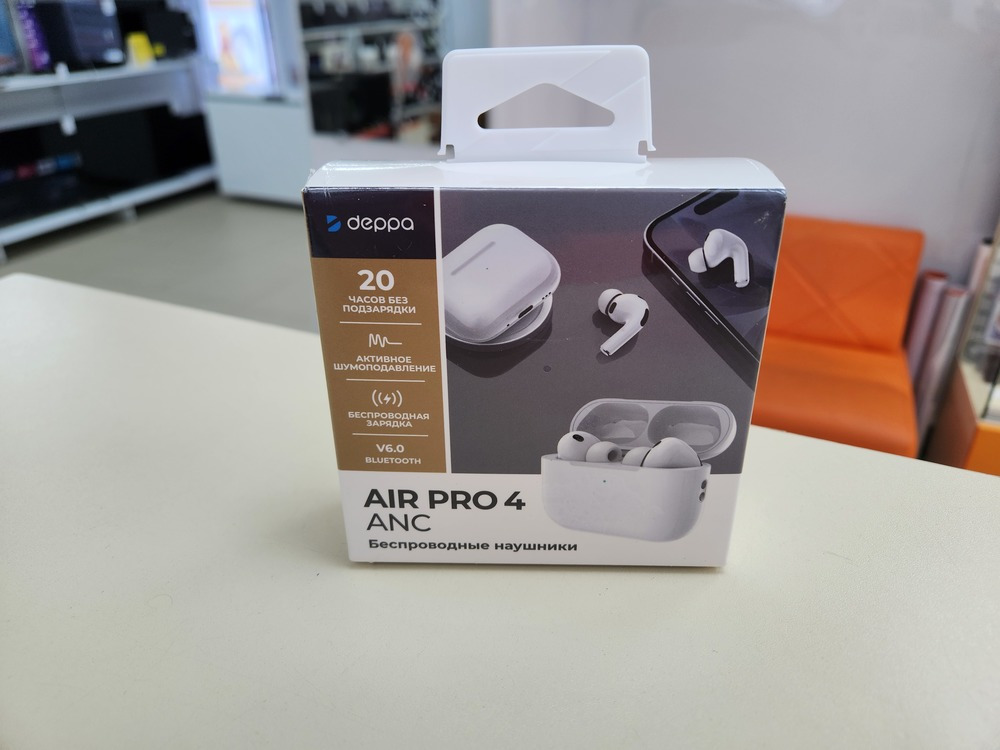 Наушники беспроводные Deppa 44231 Air Pro 4 ANC