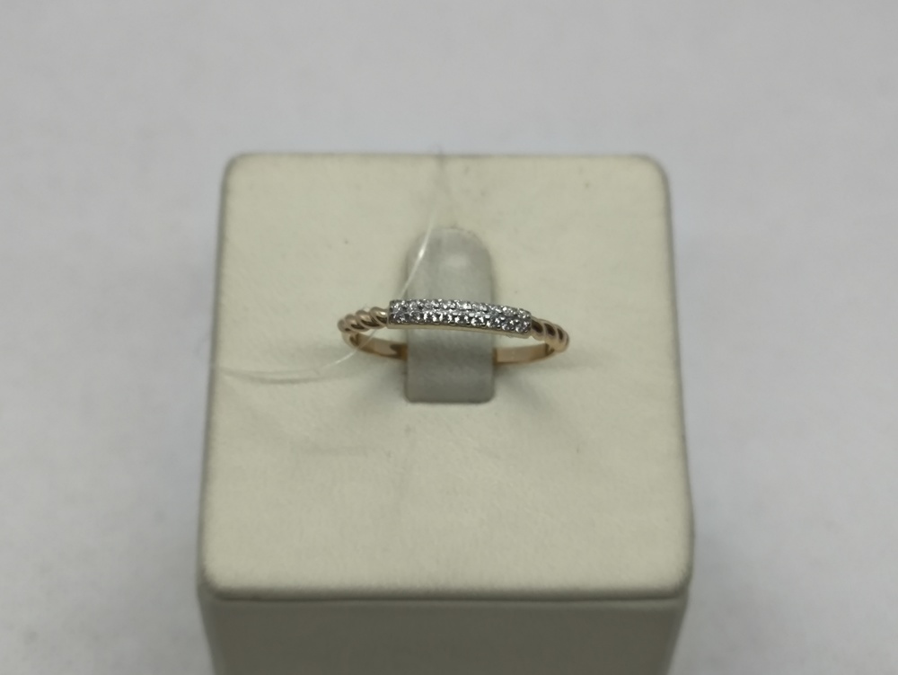 КОЛЬЦО С КАМНЯМИ (Au 585)