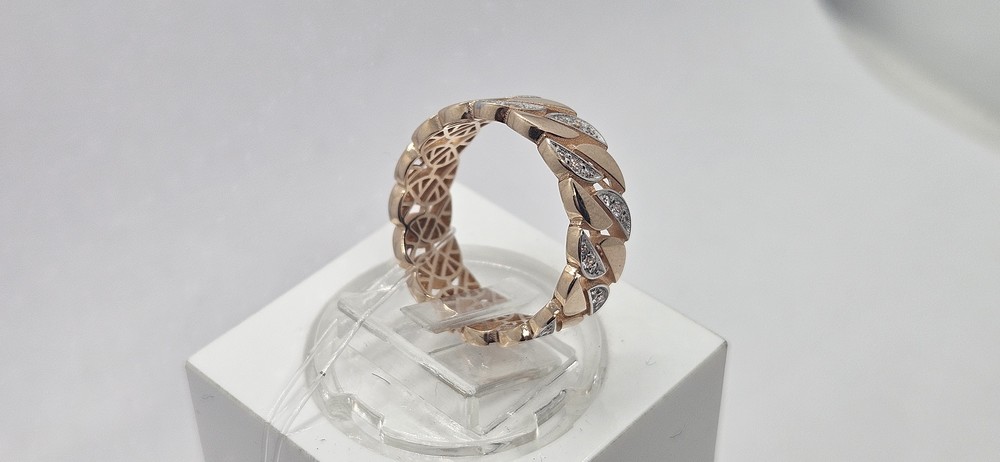 КОЛЬЦО С КАМНЯМИ (Au 585)