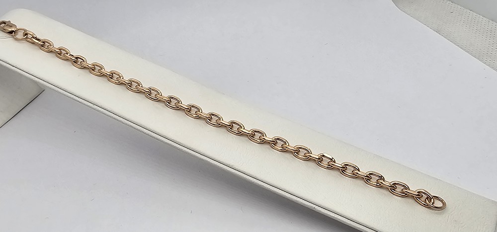 БРАСЛЕТ ПУСТОТЕЛЫЙ Якорное (Au 585)