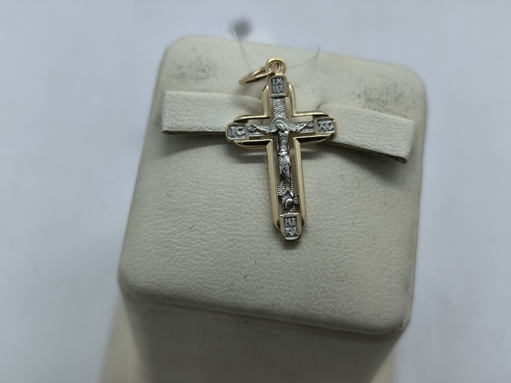 ПОДВЕСКА КРЕСТ без камня (Au 585)