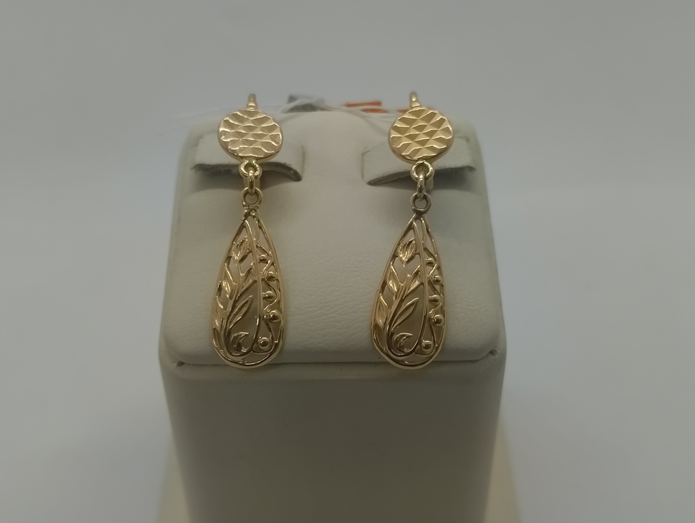 СБКМ583 СЕРЬГИ БЕЗ КАМНЯ (Au 583)