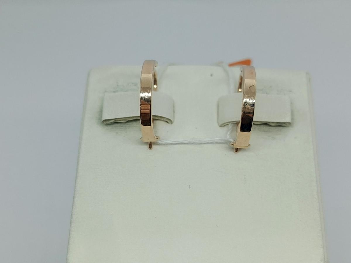 СБКМ585 СЕРЬГИ БЕЗ КАМНЯ (Au 585)