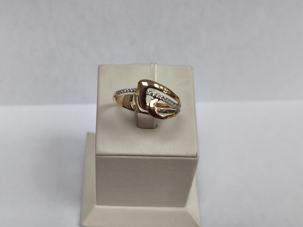 КОЛЬЦО С КАМНЯМИ (Au 585)