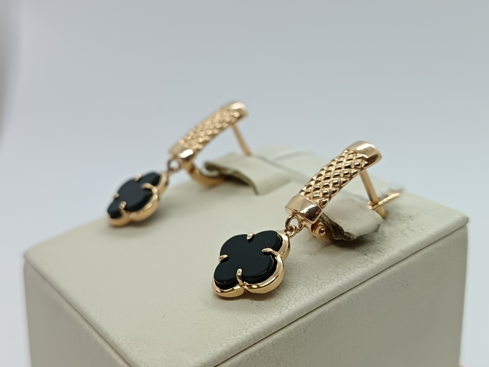 СЕРЬГИ С КАМНЕМ (Au 585)