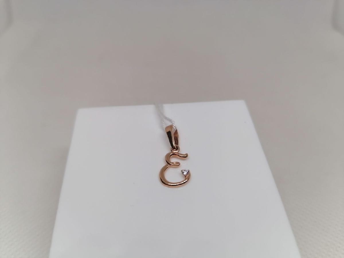 ПОДВЕСКА БУКВА Е Au 585