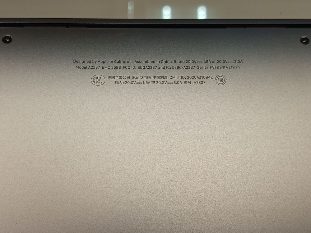 Ноутбук Apple MacBook Air (Retina 13 дюймов  M1,A2337) 2020