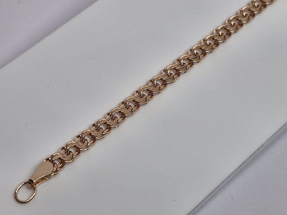 БРАСЛЕТ ПУСТОТЕЛЫЙ Бисмарк (Au 585)