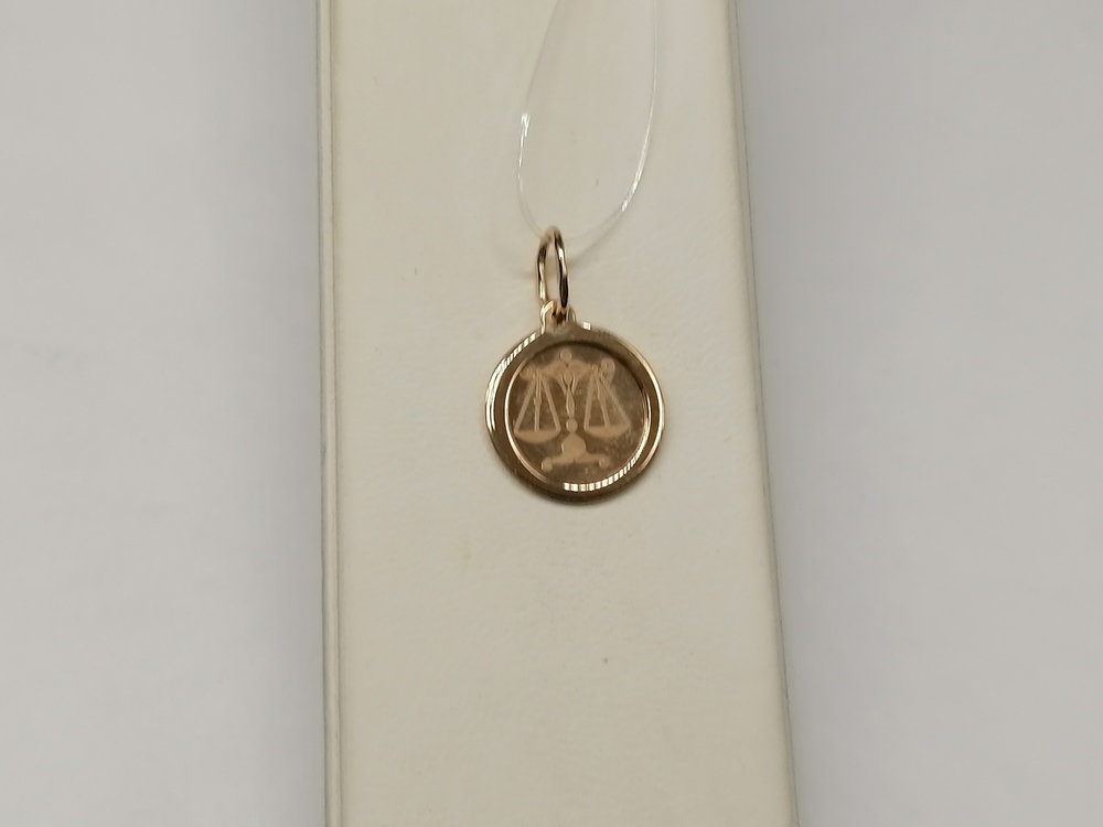 ПОДВЕСКА ЗНАК ЗОДИАКА ВЕСЫ (Au 585)