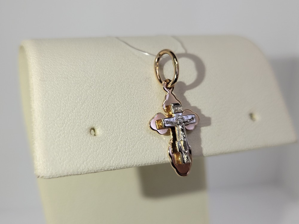 ПОДВЕСКА КРЕСТ без камня (Au 585)