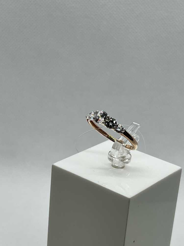 КОЛЬЦО С КАМНЯМИ (Au 585)